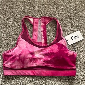Zyia Active Fuchsia Hendrix Mesh Light n Tight Bra Size XXL NWT